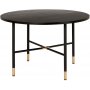 Impala matbord 120 cm - Svartbetsad ek/guld