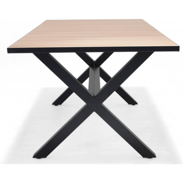 Panama eetgroep 6 - Zwart/teak Panama eetgroep 6 - Zwart/teak