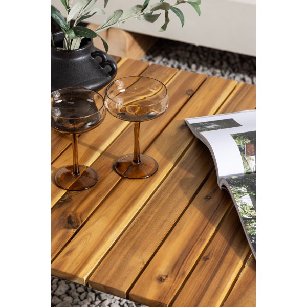 Table basse Penh 100 x 65 cm - Acacia/noir Table basse Penh 100 x 65 cm - Acacia/noir