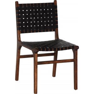 Porto matstol - Svart / Valnöt + Möbeltassar Porto matstol - Svart / Valnöt + Möbeltassar