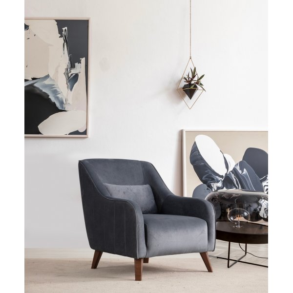 Fauteuil Buhara - Gris fonc