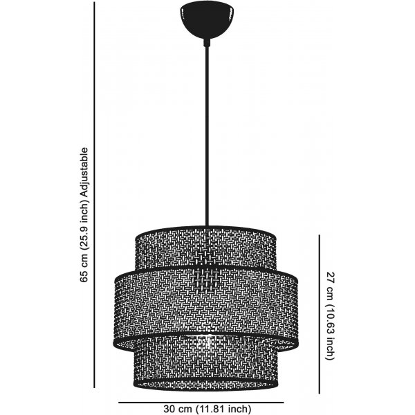 Cascade taklampa - Gr�/Antracit
