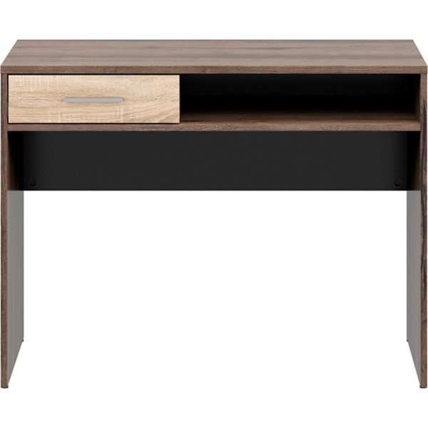 Bureau Nepo Plus 100 x 59 cm - Chne fonc/chne clair