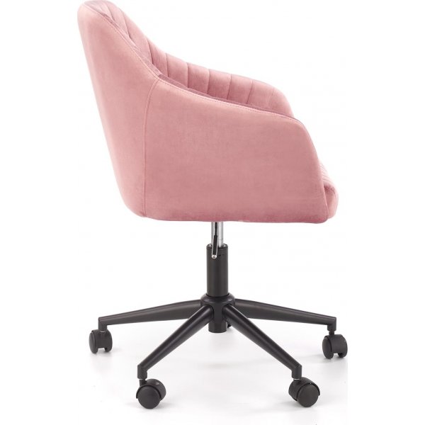 Chaise de bureau Intonaco - Velours rose Chaise de bureau Intonaco - Velours rose