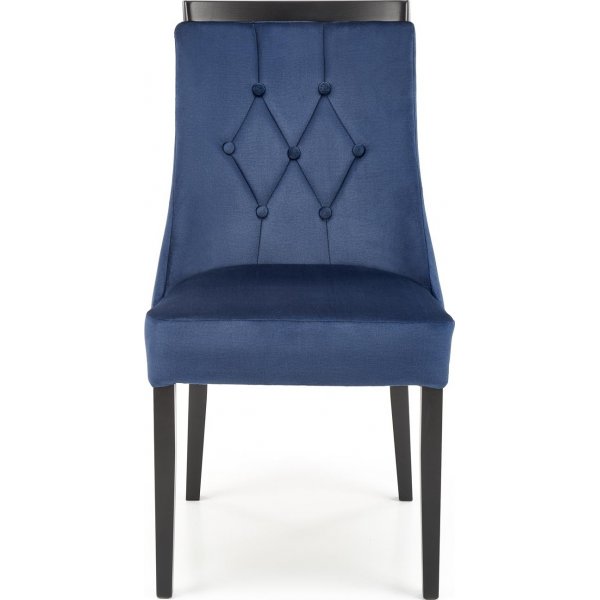 Chaise de salle à manger Royal - Noir/bleu foncé Chaise de salle à manger Royal - Noir/bleu foncé