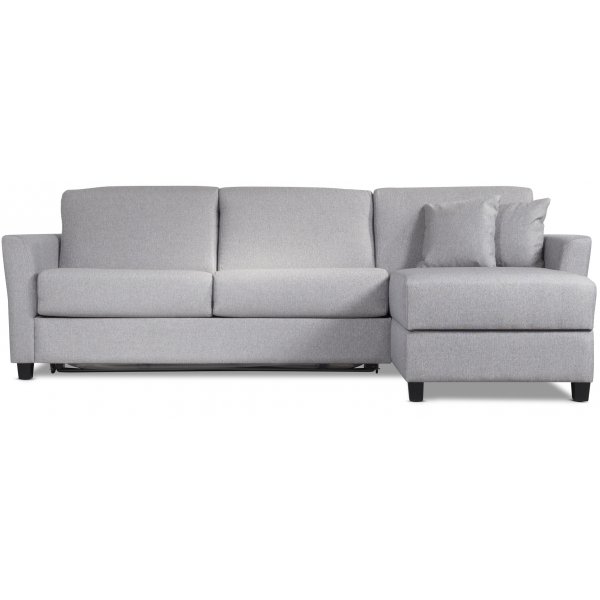 Bäddsoffa Saltarö Beddingeasy framåtbäddad med förvaring - Grå Bäddsoffa Saltarö Beddingeasy framåtbäddad med förvaring - Grå