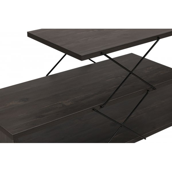 Banc multimédia Zigzag - Brun foncé Banc multimédia Zigzag - Brun foncé