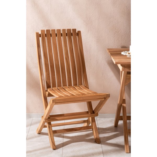 Ghana utematgrupp med 2 st Ghana stolar - Teak