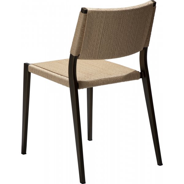 Chaise de salle à manger Loop - Beige/laiton antique Chaise de salle à manger Loop - Beige/laiton antique