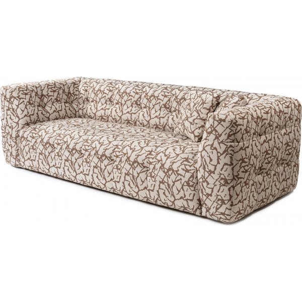 Cady 3-sits soffa - Beige/brun Cady 3-sits soffa - Beige/brun