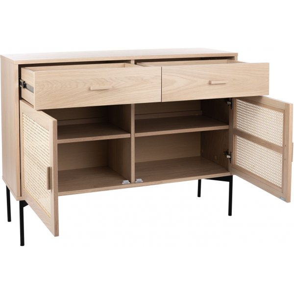 Buffet Raffel's - Placage chêne pigmenté blanc Buffet Raffel's - Placage chêne pigmenté blanc