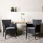 Holmbeck utematgrupp med 2 st Malina stolar - Svart/Natur