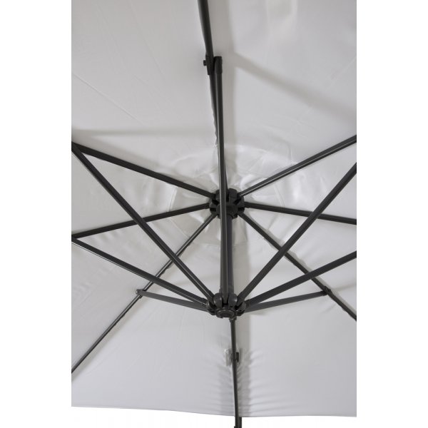 Leeds ställbar parasoll Ø300 cm - Vit Leeds ställbar parasoll Ø300 cm - Vit