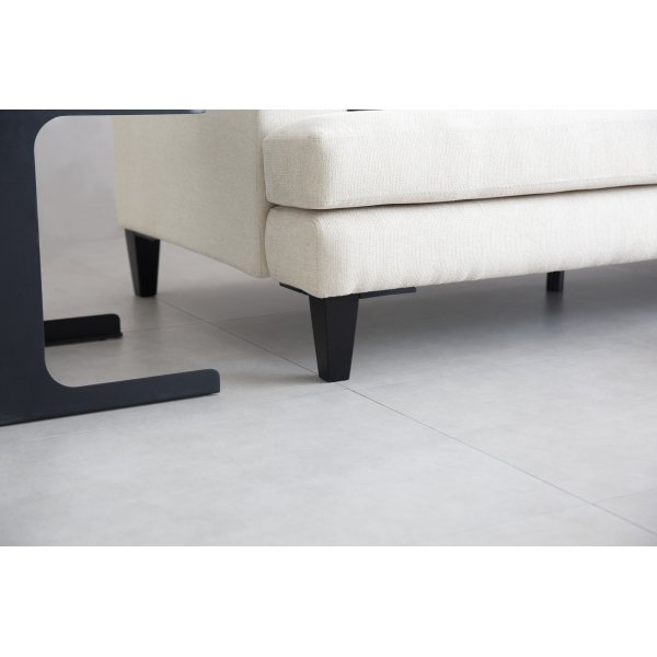 Soffa beige 4-sits med lsa kuddar - Remy