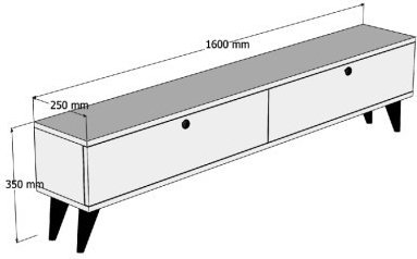 Paris TV-bnk - Freesia marmor
