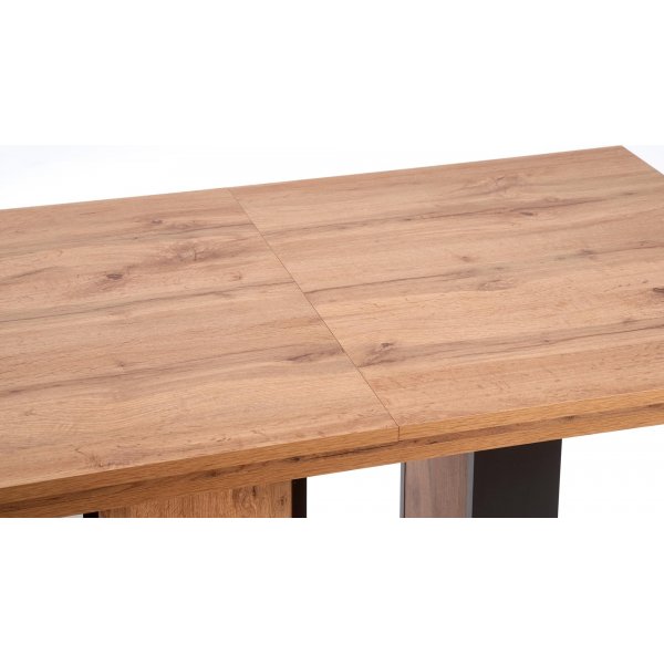 Table à manger River 130-175 cm - Chêne Wotan/noir Table à manger River 130-175 cm - Chêne Wotan/noir