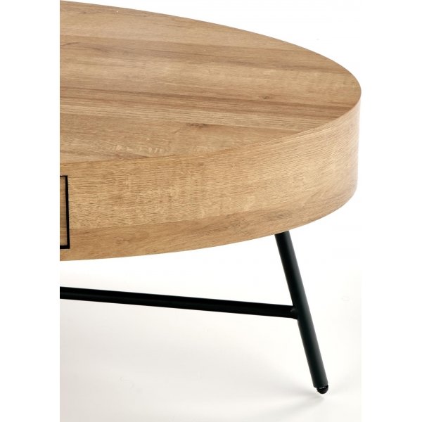 Table basse Carolina 120 x 60 cm - Chêne/noir Table basse Carolina 120 x 60 cm - Chêne/noir