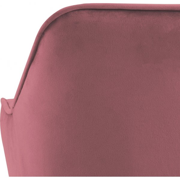 Fauteuil Brooke - Rose/noir