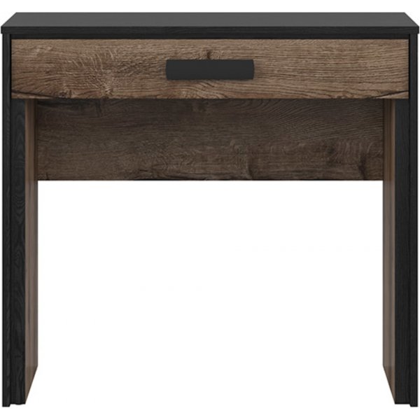 Table console Kassel 85 x 41 cm - Chne fonc/chne noir