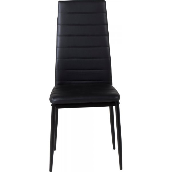 Slim matstol i svart PU Slim matstol i svart PU
