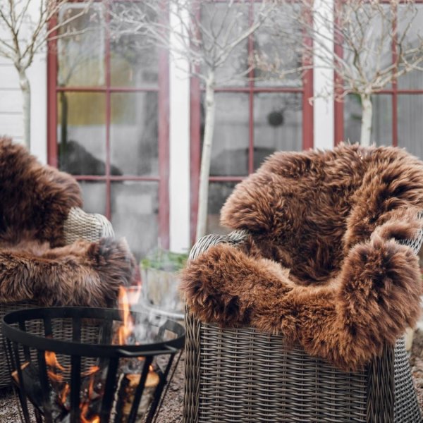 Zacht dubbele schapenvacht Bruin - 60 x 180 cm Zacht dubbele schapenvacht Bruin - 60 x 180 cm