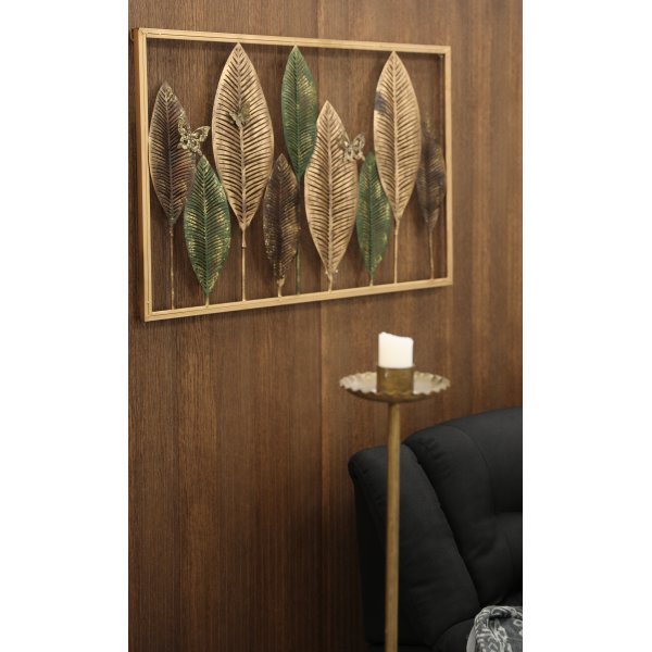 Fantasy v�ggdekoration metall - Multi guld