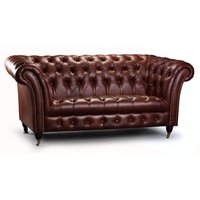 Chesterfield Tsar 2-sits skinnsoffa - Valfri färg! Chesterfield Tsar 2-sits skinnsoffa - Valfri färg!