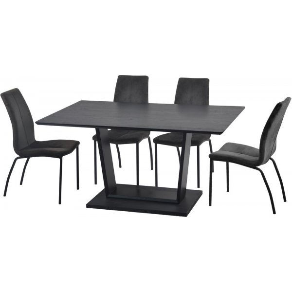 Kitty matbord 150 x 90 cm - Svart ask Kitty matbord 150 x 90 cm - Svart ask