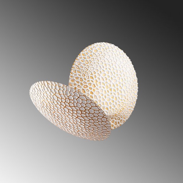 Yosma wandlamp - Wit/goud