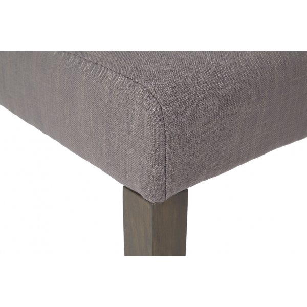 William stol - Gr� (tyg)/bruna ben