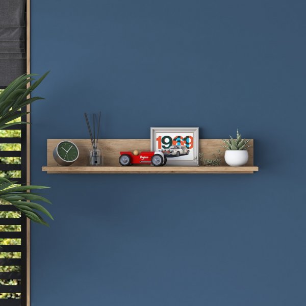 Étagère murale Algot 90 cm - Noyer Étagère murale Algot 90 cm - Noyer