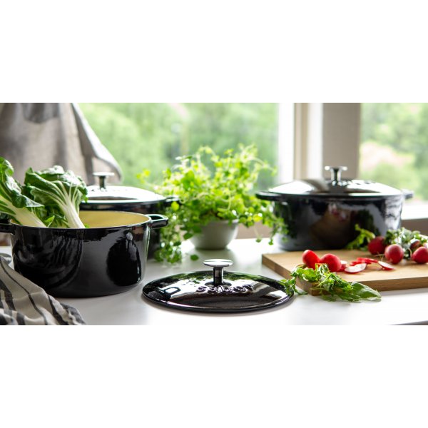 Sabor pot in gietijzer 4,4 liter zwart