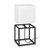 Cube bordslampa 45 cm - Svart/vit