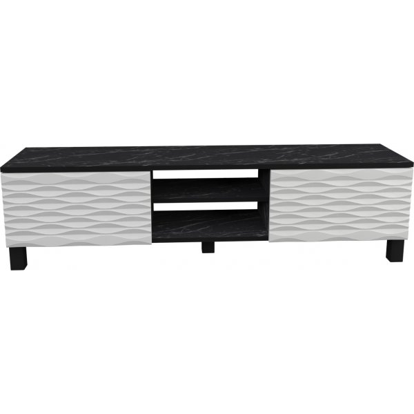 Banc multimédia Linda - Noir/blanc Banc multimédia Linda - Noir/blanc