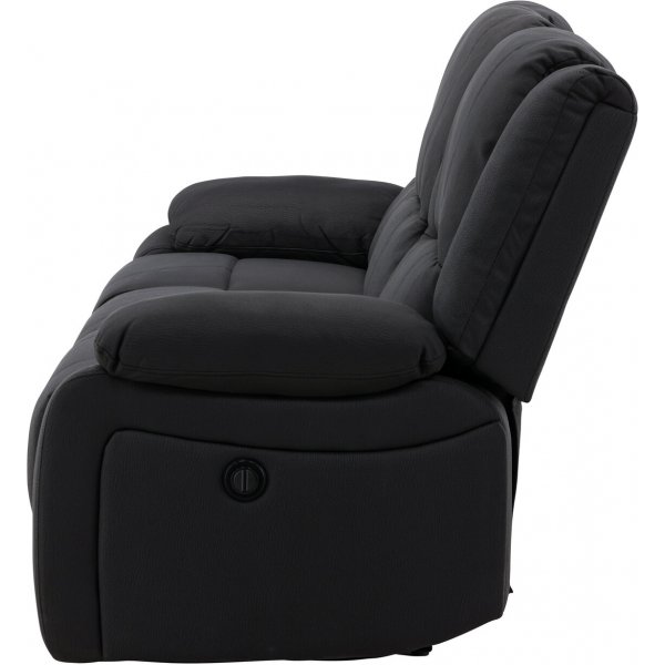 Canapé inclinable 3 places Singapore - Noir Canapé inclinable 3 places Singapore - Noir