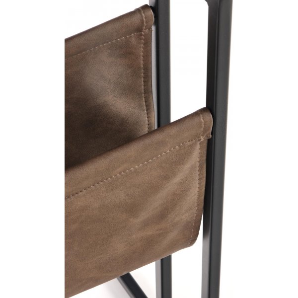 Table d\\\'appoint compacte 47 x 33 cm - Chne/noir