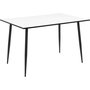 Wilma matbord 120 cm - Vit/svart