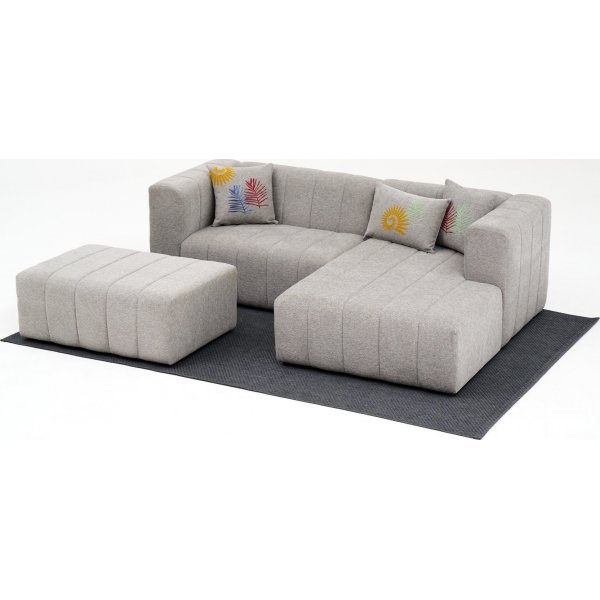 Beyza mini divansoffa höger - Ljusgrå Beyza mini divansoffa höger - Ljusgrå