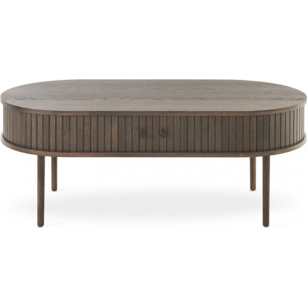 Slide soffbord 120 x 60 cm - Brunlackad ek Slide soffbord 120 x 60 cm - Brunlackad ek