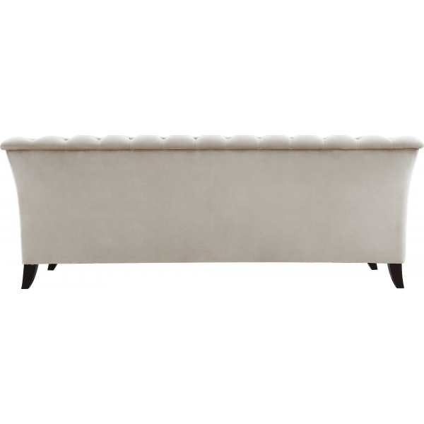 Soffa 3-sits Chesterfield beige - Milton + Textilrengöring för möbler Soffa 3-sits Chesterfield beige - Milton + Textilrengöring för möbler