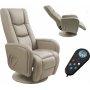 Bibi reclinerftlj med massage - beige PVC