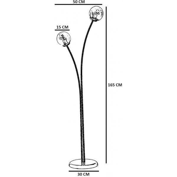 Lampadaire Rose - Or/blanc Lampadaire Rose - Or/blanc