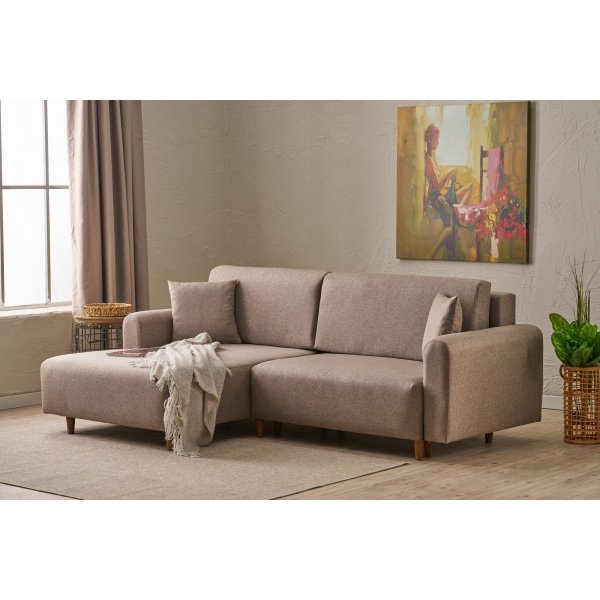 Canapé lit Mane gauche - Marron Canapé lit Mane gauche - Marron