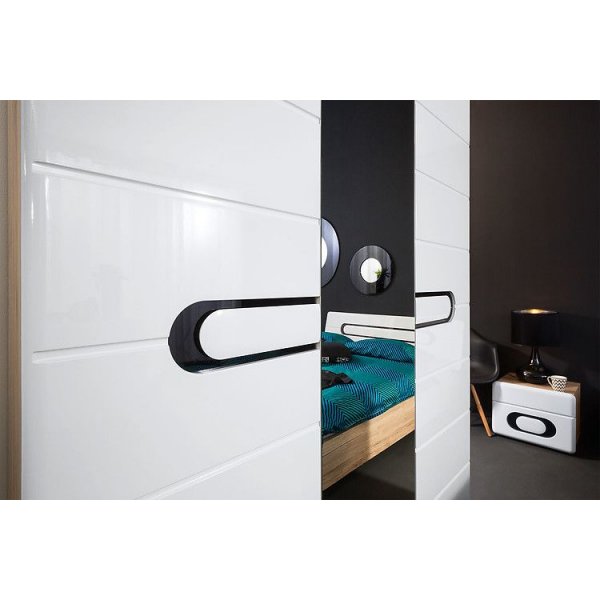 Hagfors garderob - Svart/vit Hagfors garderob - Svart/vit