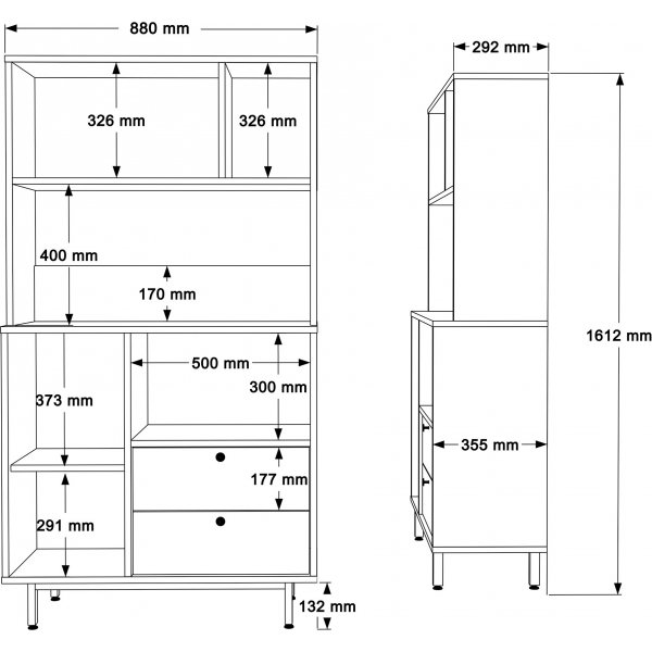 Royce köksskåp 3 - Vit Royce köksskåp 3 - Vit