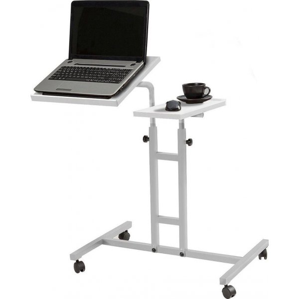 Glen laptopbord 67x45,5 cm - Vit (på hjul) Glen laptopbord 67x45,5 cm - Vit (på hjul)