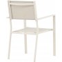 Matgrupp; 6 stolar och matbord 205 x 90 cm beige - Copacabana