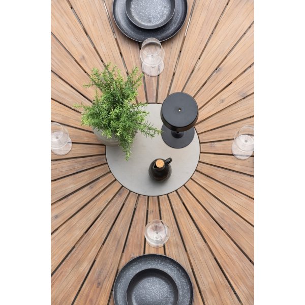 Rosario matbord 140 cm - Brun