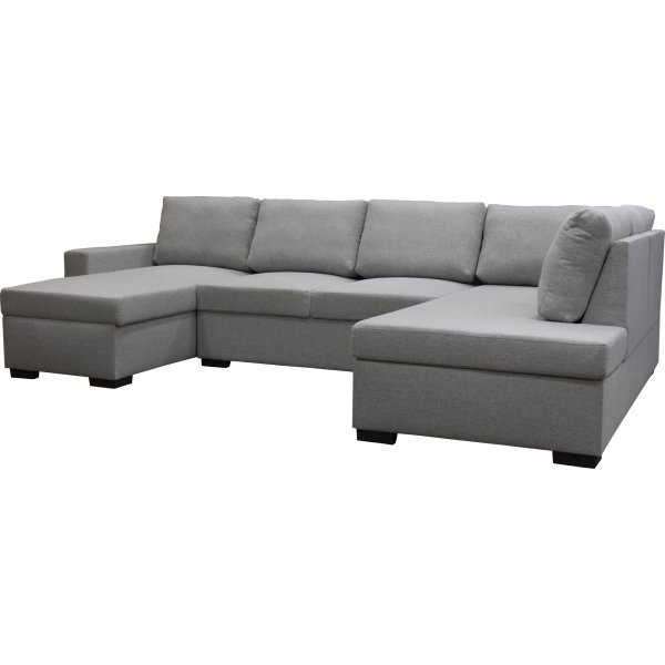 Soffa 309 cm ljusgrå - Solna + Fläckborttagare för möbler Soffa 309 cm ljusgrå - Solna + Fläckborttagare för möbler