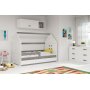 Domi juniorsng med frvaringsfack 80 x 160 cm - Valfri frg